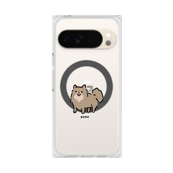 Premium Square Case with Pixelsnap［ Original - CASEPLAY Dog - Pome ］