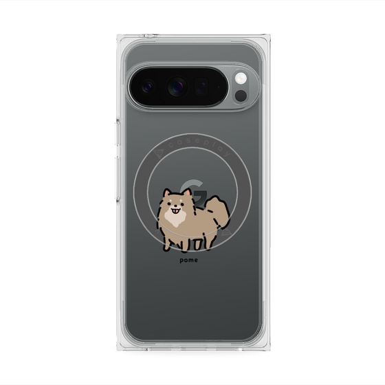 Premium Square Case with Pixelsnap［ Original - CASEPLAY Dog - Pome ］
