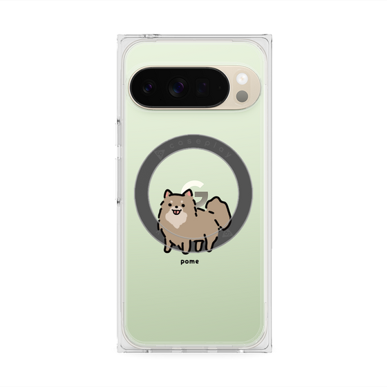Premium Square Case with Pixelsnap［ Original - CASEPLAY Dog - Pome ］