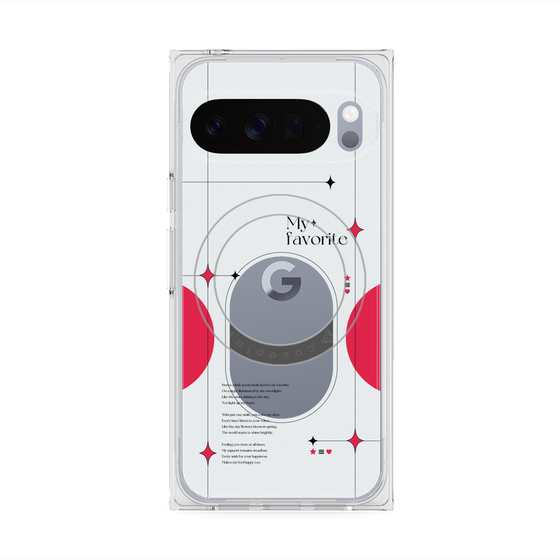 Premium Square Case with Pixelsnap［ Original - Instax Case - Red ］