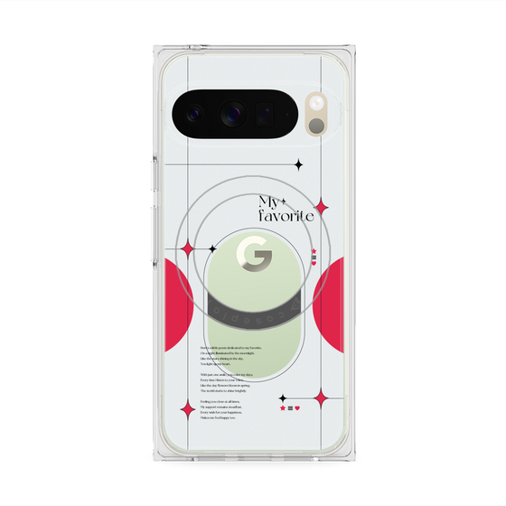 Premium Square Case with Pixelsnap［ Original - Instax Case - Red ］