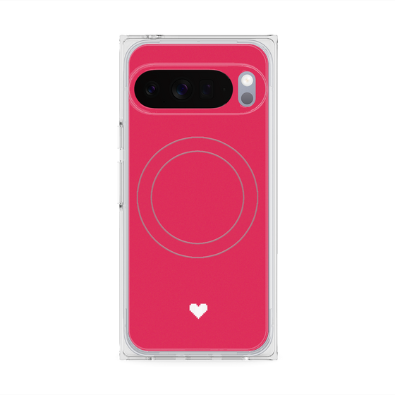 Premium Square Case with Pixelsnap［ Original - Favorite Color Heart - Red ］