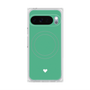 Premium Square Case with Pixelsnap［ Original - Favorite Color Heart - Green ］
