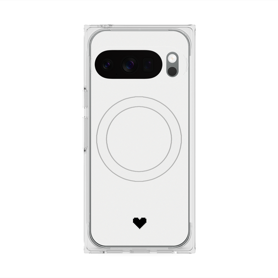 Premium Square Case with Pixelsnap［ Original - Favorite Color Heart - White ］