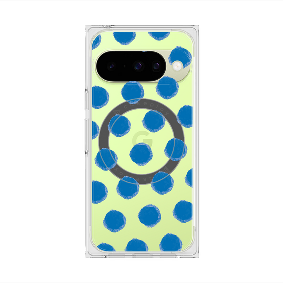 Premium Square Case with Pixelsnap［ Original - Favorite Color Polka Dots - Blue ］