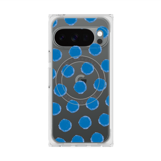 Premium Square Case with Pixelsnap［ Original - Favorite Color Polka Dots - Blue ］