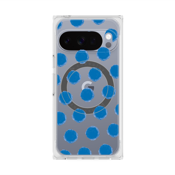 Premium Square Case with Pixelsnap［ Original - Favorite Color Polka Dots - Blue ］