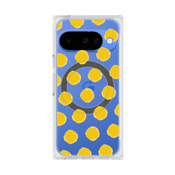 Premium Square Case with Pixelsnap［ Original - Favorite Color Polka Dots - Yellow ］
