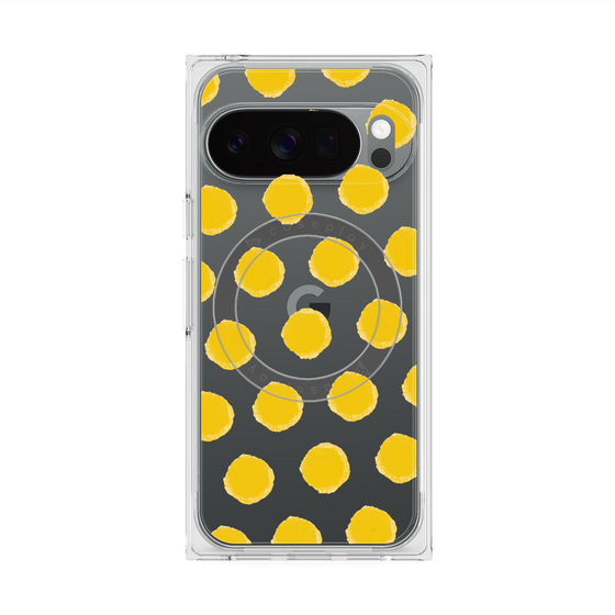 Premium Square Case with Pixelsnap［ Original - Favorite Color Polka Dots - Yellow ］