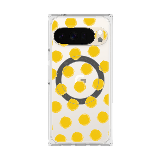 Premium Square Case with Pixelsnap［ Original - Favorite Color Polka Dots - Yellow ］
