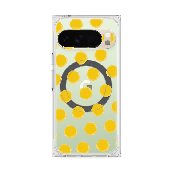 Premium Square Case with Pixelsnap［ Original - Favorite Color Polka Dots - Yellow ］