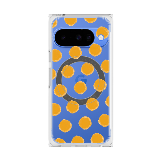 Premium Square Case with Pixelsnap［ Original - Favorite Color Polka Dots - Orange ］