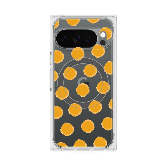 Premium Square Case with Pixelsnap［ Original - Favorite Color Polka Dots - Orange ］