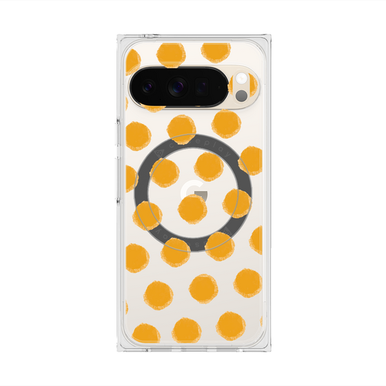 Premium Square Case with Pixelsnap［ Original - Favorite Color Polka Dots - Orange ］