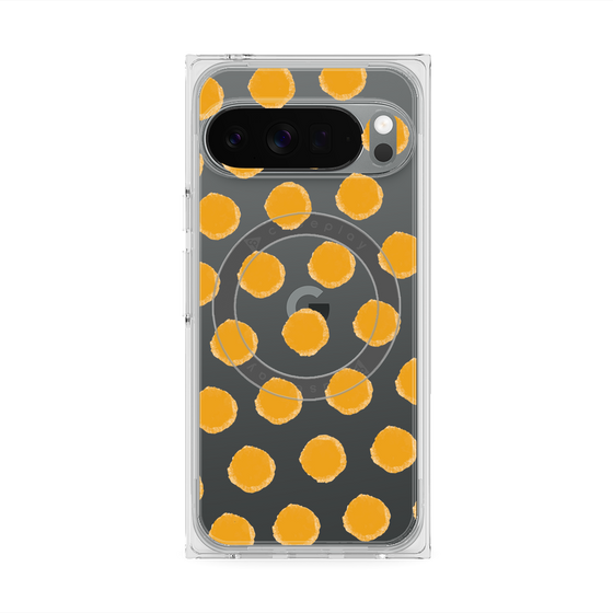 Premium Square Case with Pixelsnap［ Original - Favorite Color Polka Dots - Orange ］