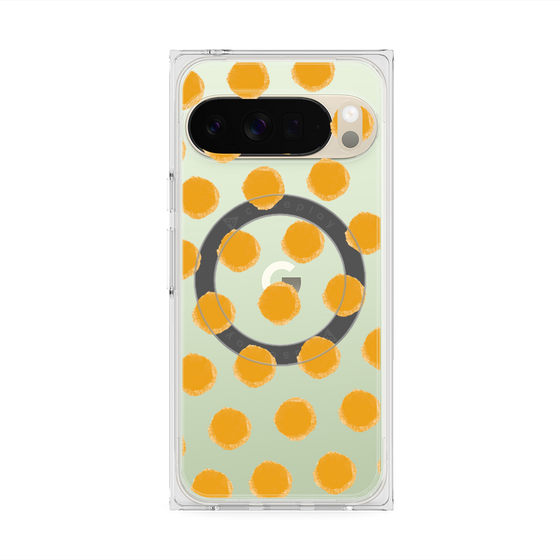 Premium Square Case with Pixelsnap［ Original - Favorite Color Polka Dots - Orange ］
