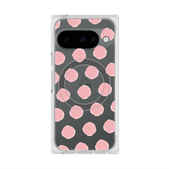 Premium Square Case with Pixelsnap［ Original - Favorite Color Polka Dots - Pink ］