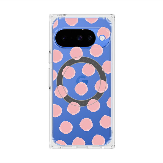 Premium Square Case with Pixelsnap［ Original - Favorite Color Polka Dots - Pink ］