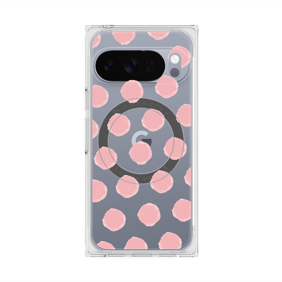 Premium Square Case with Pixelsnap［ Original - Favorite Color Polka Dots - Pink ］