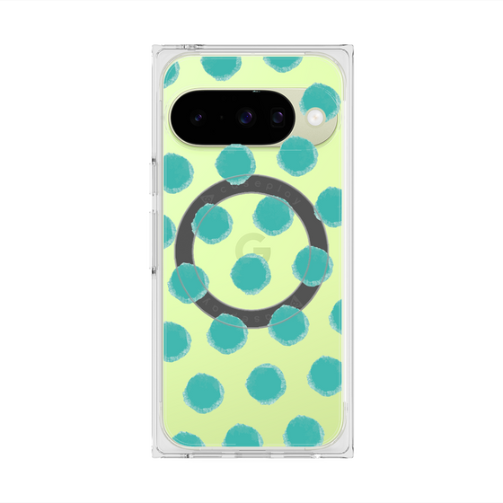 Premium Square Case with Pixelsnap［ Original - Favorite Color Polka Dots - Green ］
