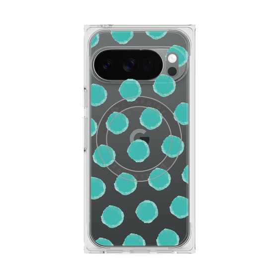 Premium Square Case with Pixelsnap［ Original - Favorite Color Polka Dots - Green ］