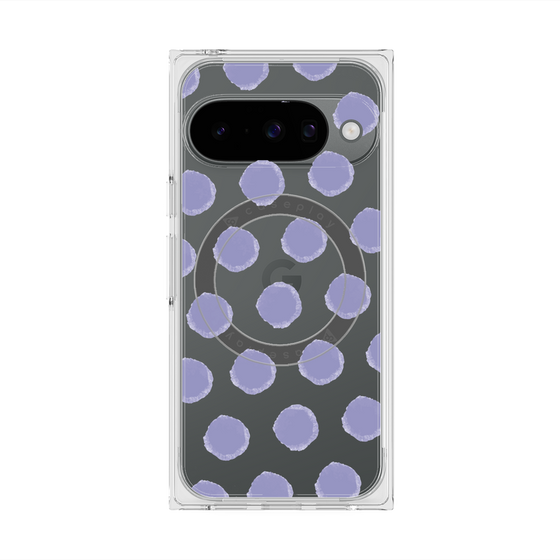 Premium Square Case with Pixelsnap［ Original - Favorite Color Polka Dots - Purple ］