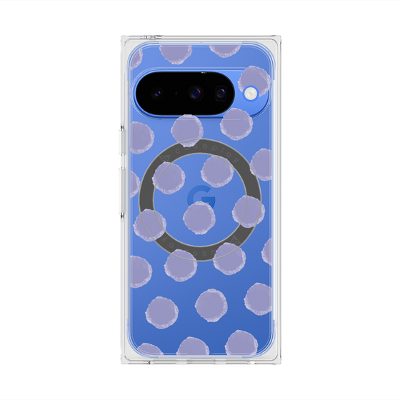 Premium Square Case with Pixelsnap［ Original - Favorite Color Polka Dots - Purple ］