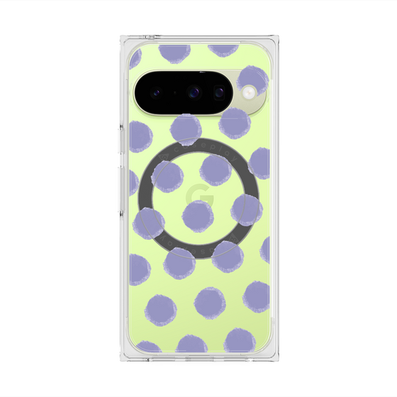 Premium Square Case with Pixelsnap［ Original - Favorite Color Polka Dots - Purple ］