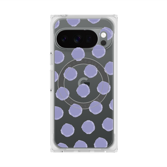 Premium Square Case with Pixelsnap［ Original - Favorite Color Polka Dots - Purple ］