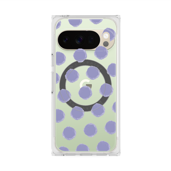 Premium Square Case with Pixelsnap［ Original - Favorite Color Polka Dots - Purple ］