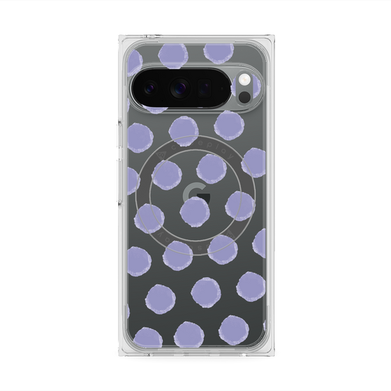 Premium Square Case with Pixelsnap［ Original - Favorite Color Polka Dots - Purple ］