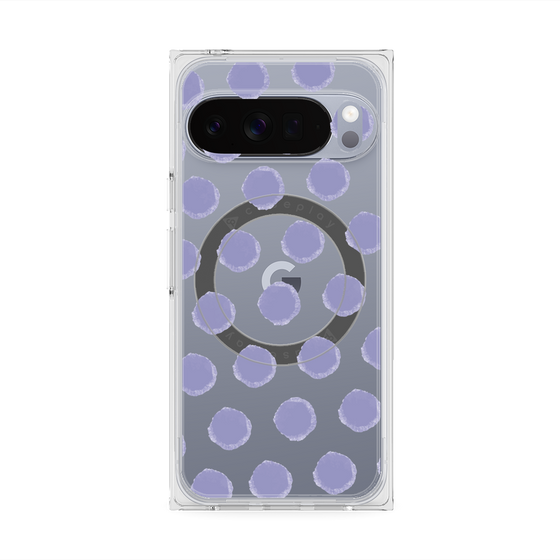 Premium Square Case with Pixelsnap［ Original - Favorite Color Polka Dots - Purple ］