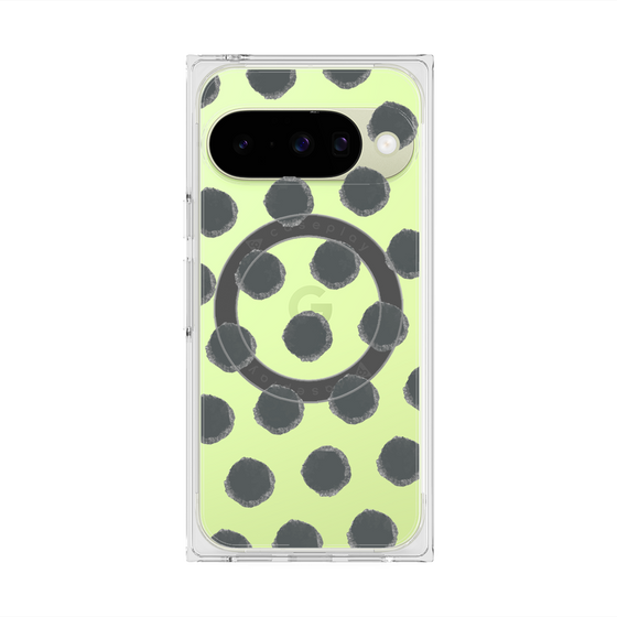 Premium Square Case with Pixelsnap［ Original - Favorite Color Polka Dots - Black ］