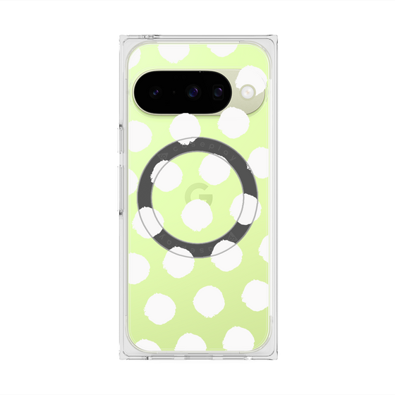 Premium Square Case with Pixelsnap［ Original - Favorite Color Polka Dots - White ］