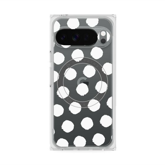 Premium Square Case with Pixelsnap［ Original - Favorite Color Polka Dots - White ］