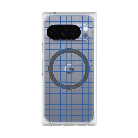 Premium Square Case with Pixelsnap［ Original - Favorite Color Check - Blue ］