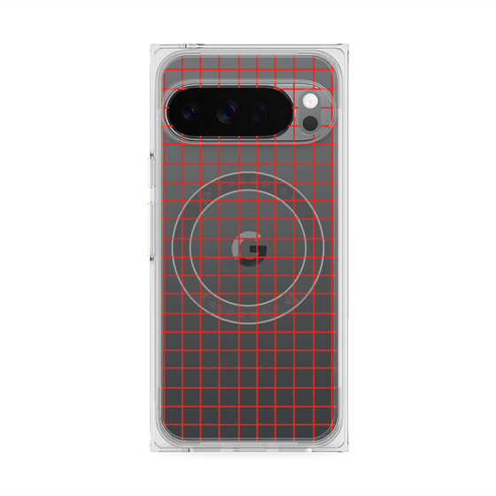 Premium Square Case with Pixelsnap［ Original - Favorite Color Check - Red ］