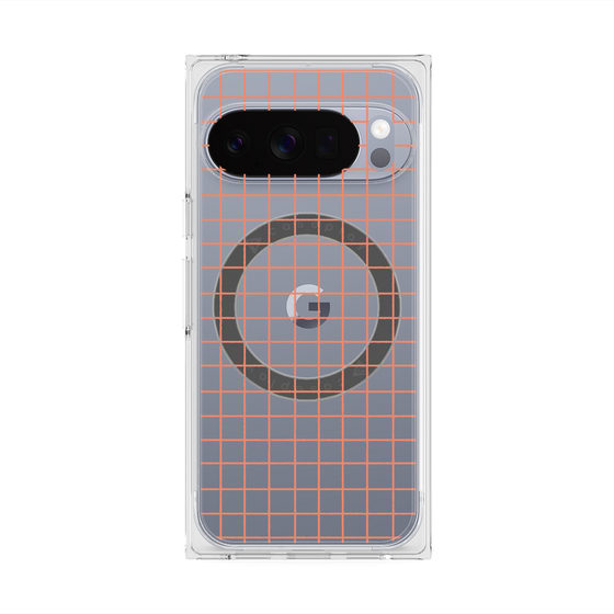 Premium Square Case with Pixelsnap［ Original - Favorite Color Check - Orange ］