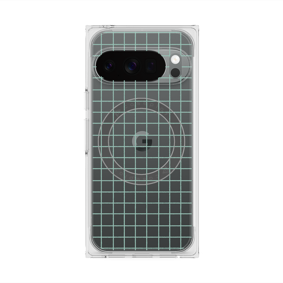 Premium Square Case with Pixelsnap［ Original - Favorite Color Check - Green ］