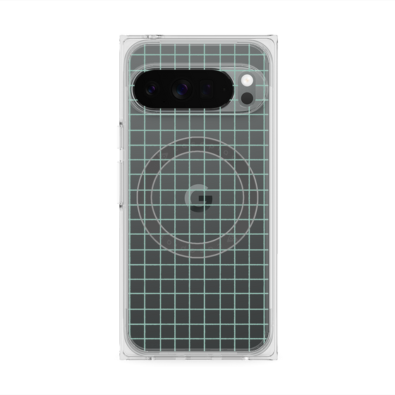 Premium Square Case with Pixelsnap［ Original - Favorite Color Check - Green ］