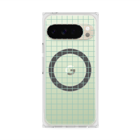 Premium Square Case with Pixelsnap［ Original - Favorite Color Check - Green ］