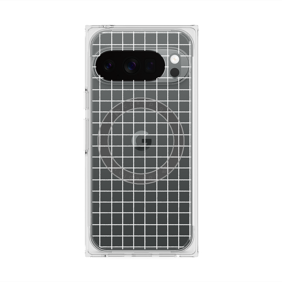 Premium Square Case with Pixelsnap［ Original - Favorite Color Check - White ］