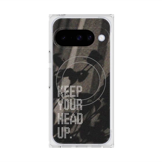 Premium Square Case with Pixelsnap［ Original - Dot Overlay - KEEP YOUR HEAD UP/B ］
