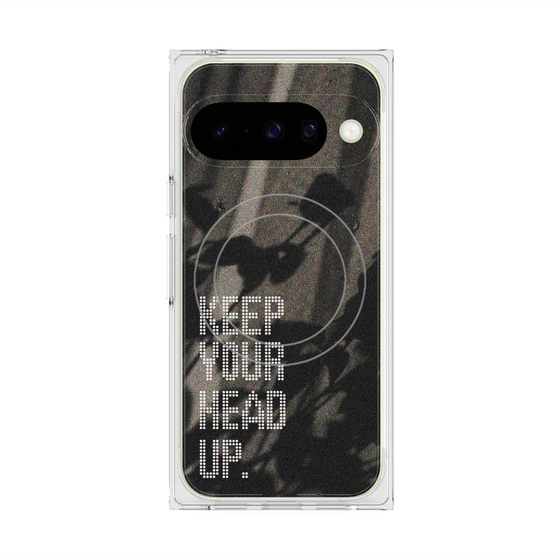 Premium Square Case with Pixelsnap［ Original - Dot Overlay - KEEP YOUR HEAD UP/B ］