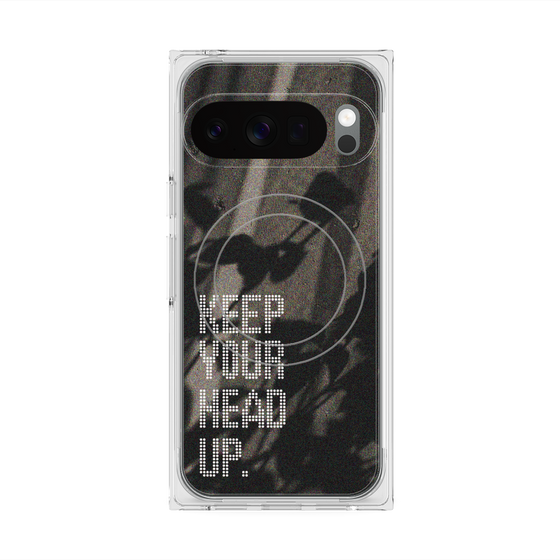 Premium Square Case with Pixelsnap［ Original - Dot Overlay - KEEP YOUR HEAD UP/B ］