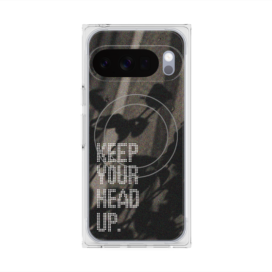 Premium Square Case with Pixelsnap［ Original - Dot Overlay - KEEP YOUR HEAD UP/B ］