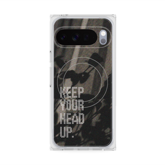 Premium Square Case with Pixelsnap［ Original - Dot Overlay - KEEP YOUR HEAD UP/B ］