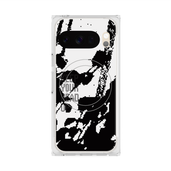 Premium Square Case with Pixelsnap［ Original - Dot Overlay - KEEP YOUR HEAD UP/C ］