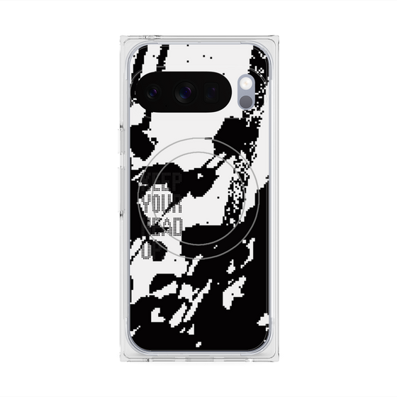 Premium Square Case with Pixelsnap［ Original - Dot Overlay - KEEP YOUR HEAD UP/C ］