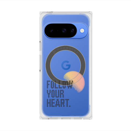 Premium Square Case with Pixelsnap［ Original - Dot Overlay - FOLLOW YOUR HEART/A ］